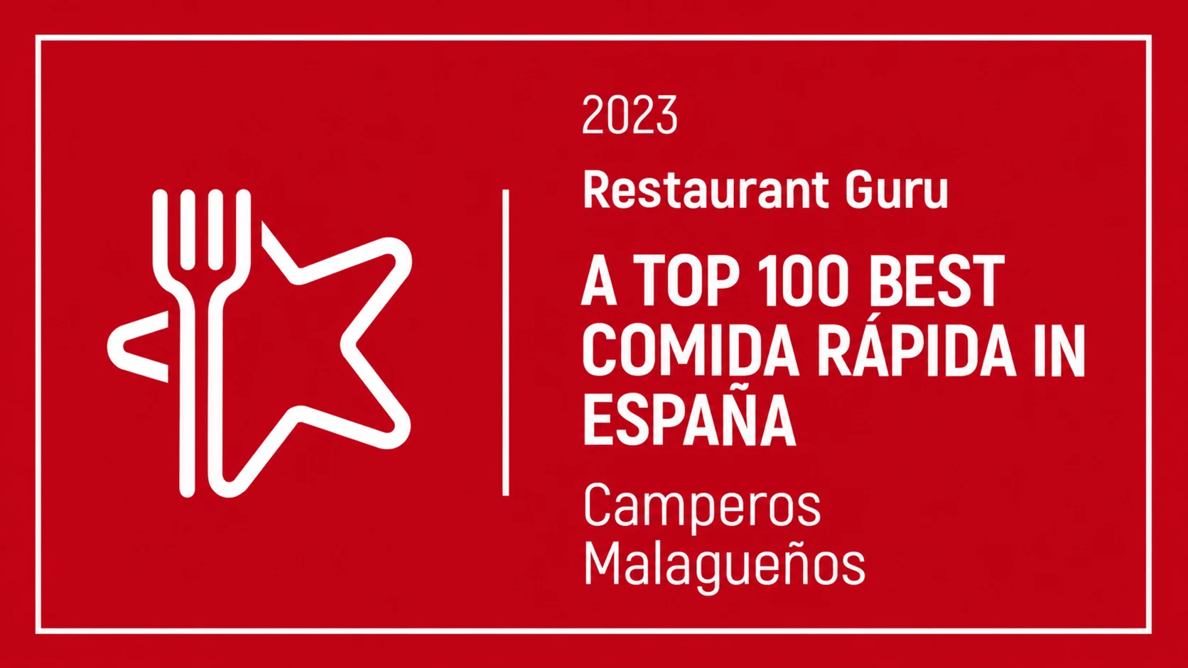 Top 100 comida rápida en España — Restaurant Guru · 2023